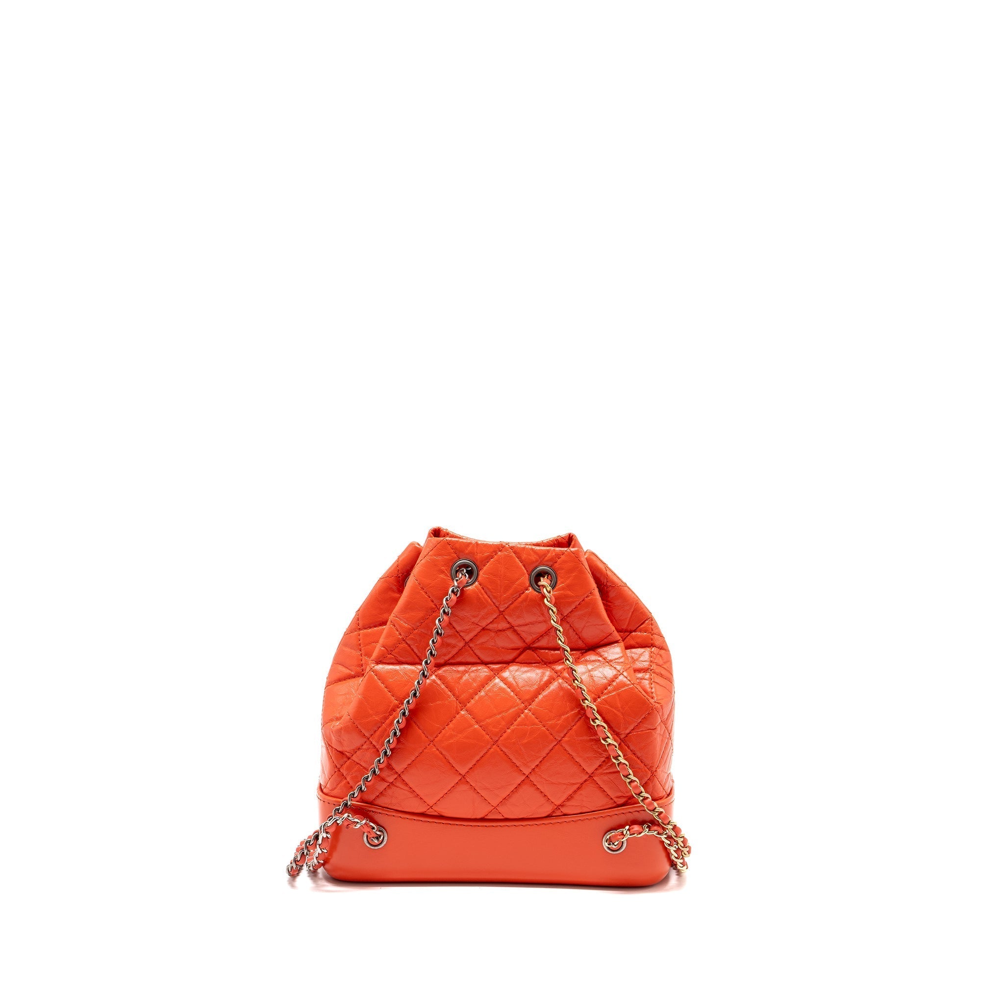 SMALL GABRIELLE BACKPACK AGED CALFSKIN RED MULTICOLOUR HARDWARE
