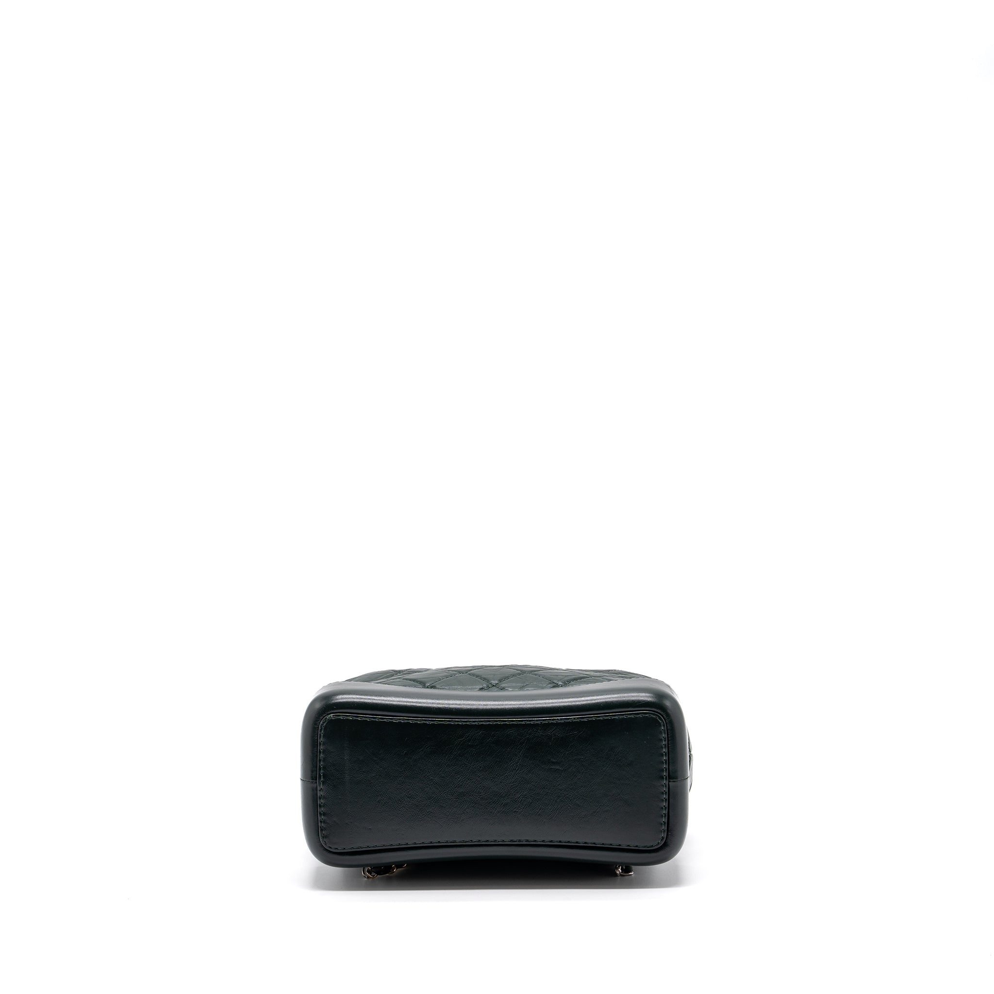 SMALL GABRIELLE BACKPACK AGED CALFSKIN DARK GREEN MULTICOLOUR HARDWARE