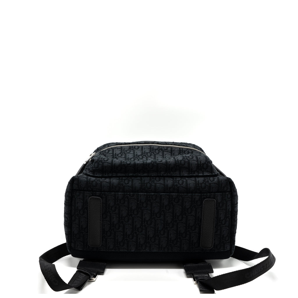 RIDER BACKPACK BLACK DIOR OBLIQUE JACQUARD SHW