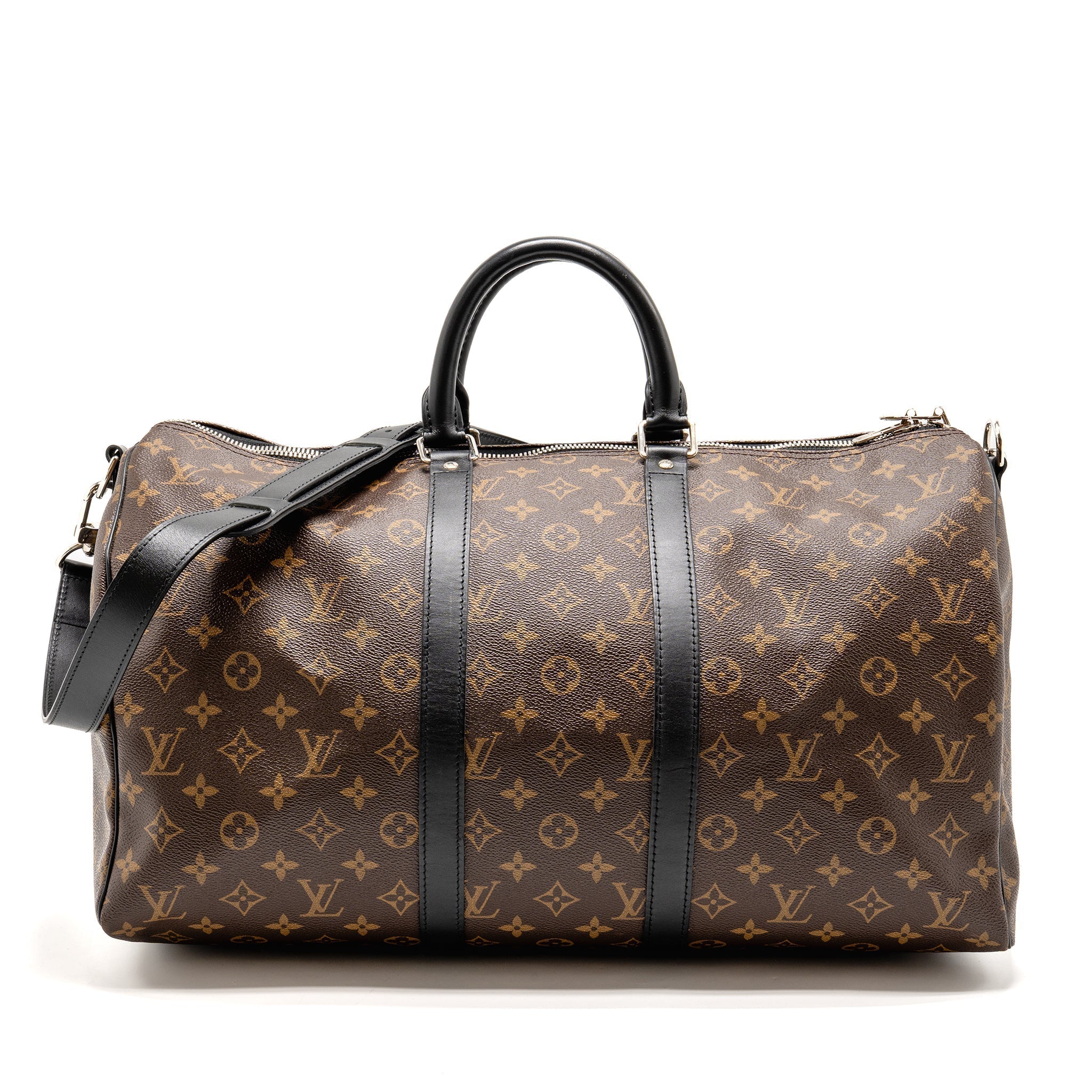 KEEPALL BANDOULIERE 45 MONOGRAM MACASSAR SHW