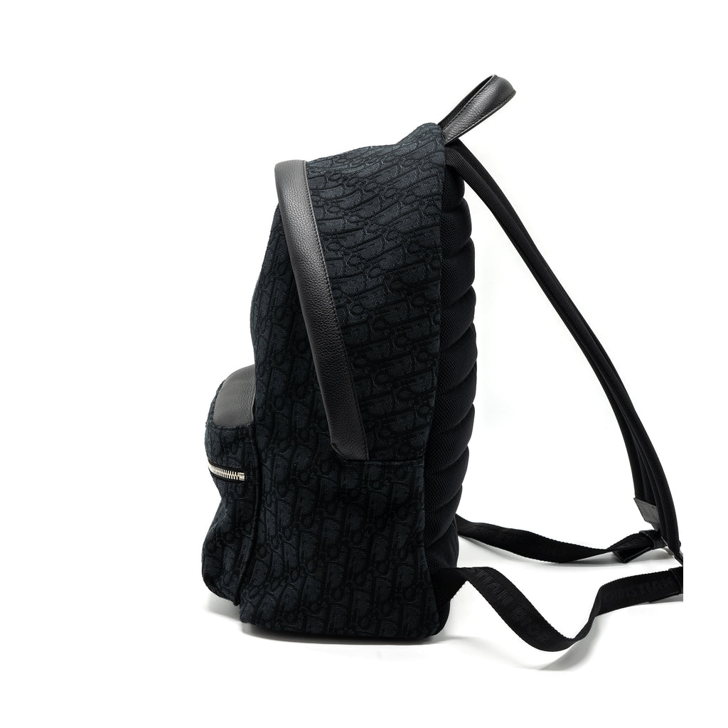 RIDER BACKPACK BLACK DIOR OBLIQUE JACQUARD SHW