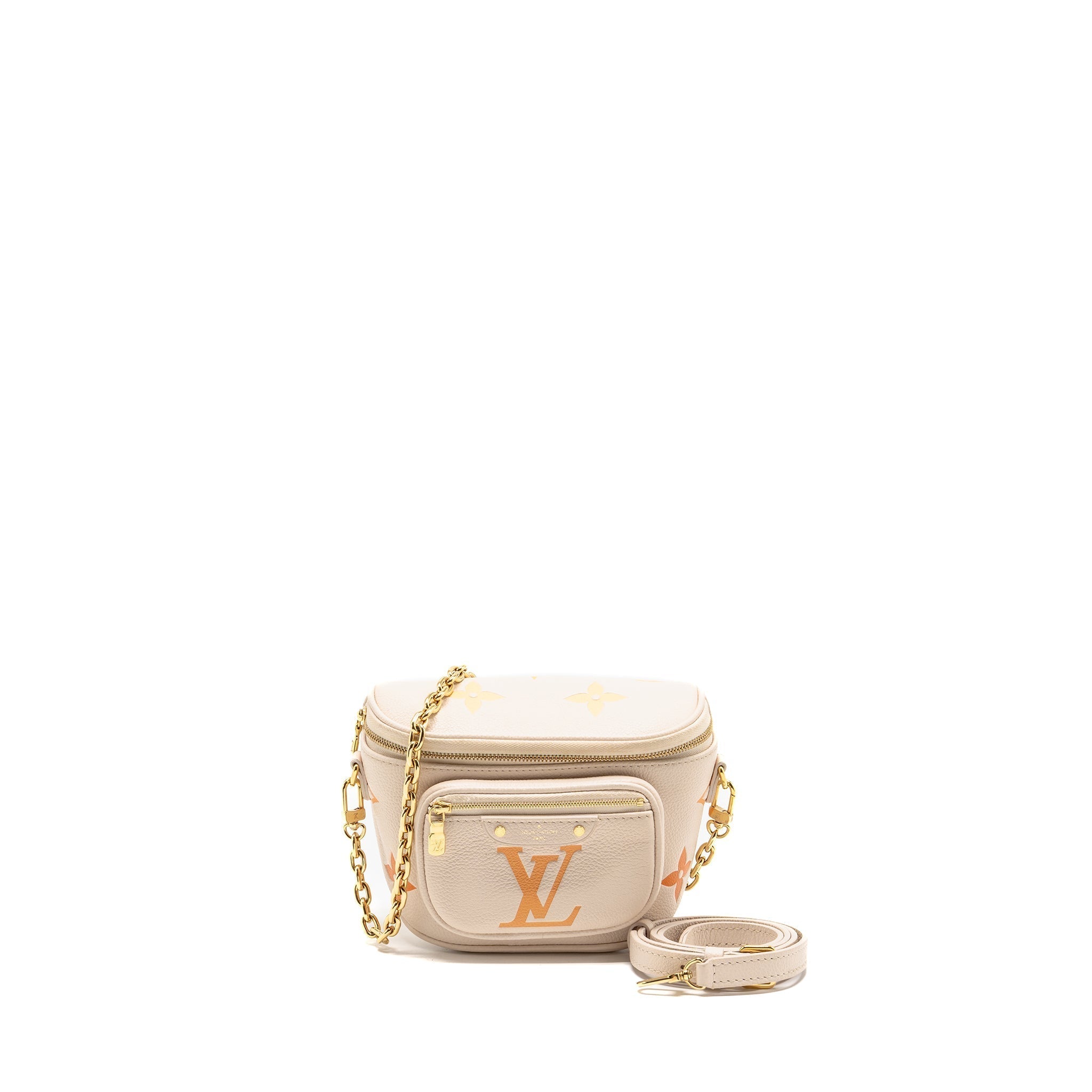 MINI BUMBAG BY THE POOL EMPREINTE GIANT MONOGRAM LEATHER GRADIENT NEUTRAL GHW