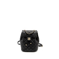 23S QUILTED MINI BACKPACK CAVIAR BLACK LGHW (MICROCHIP)