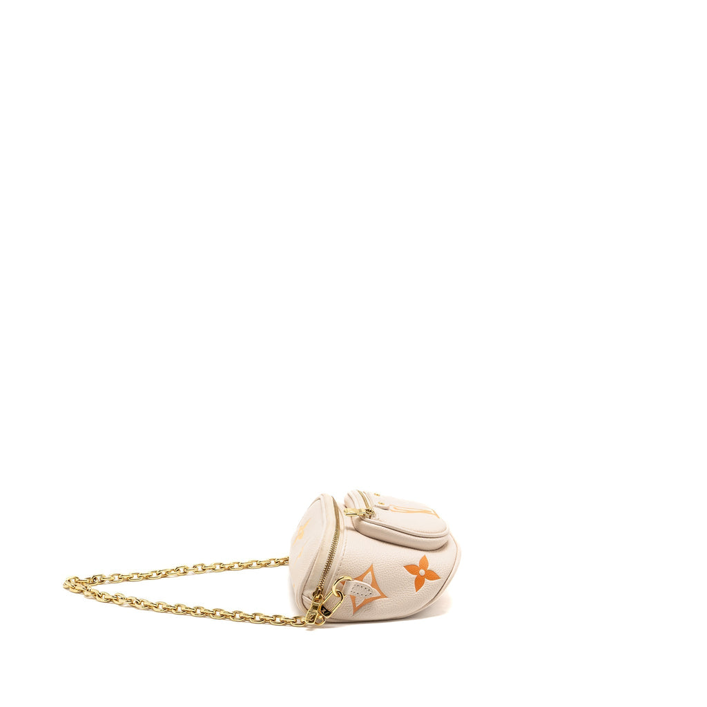 MINI BUMBAG BY THE POOL EMPREINTE GIANT MONOGRAM LEATHER GRADIENT NEUTRAL GHW