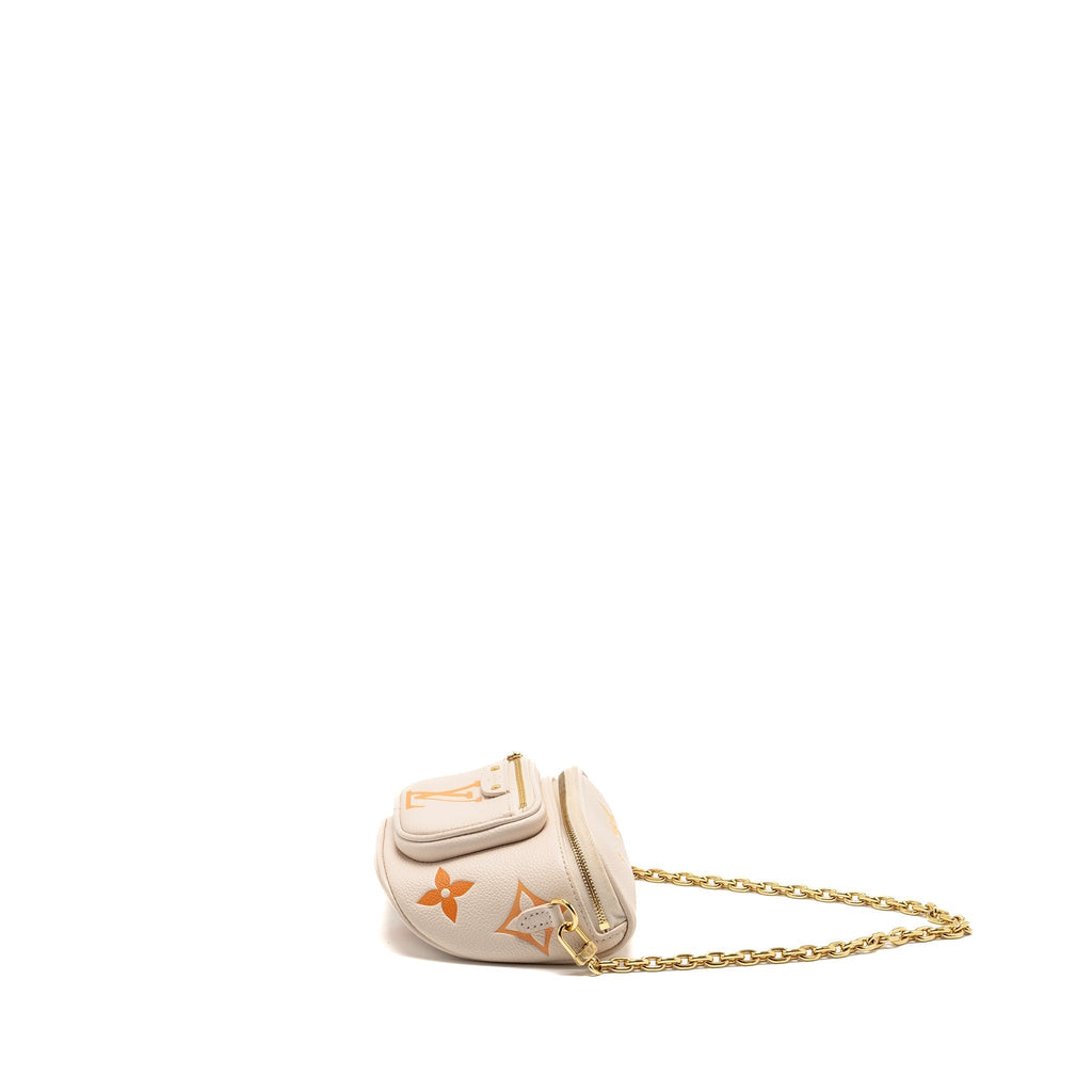 MINI BUMBAG BY THE POOL EMPREINTE GIANT MONOGRAM LEATHER GRADIENT NEUTRAL GHW