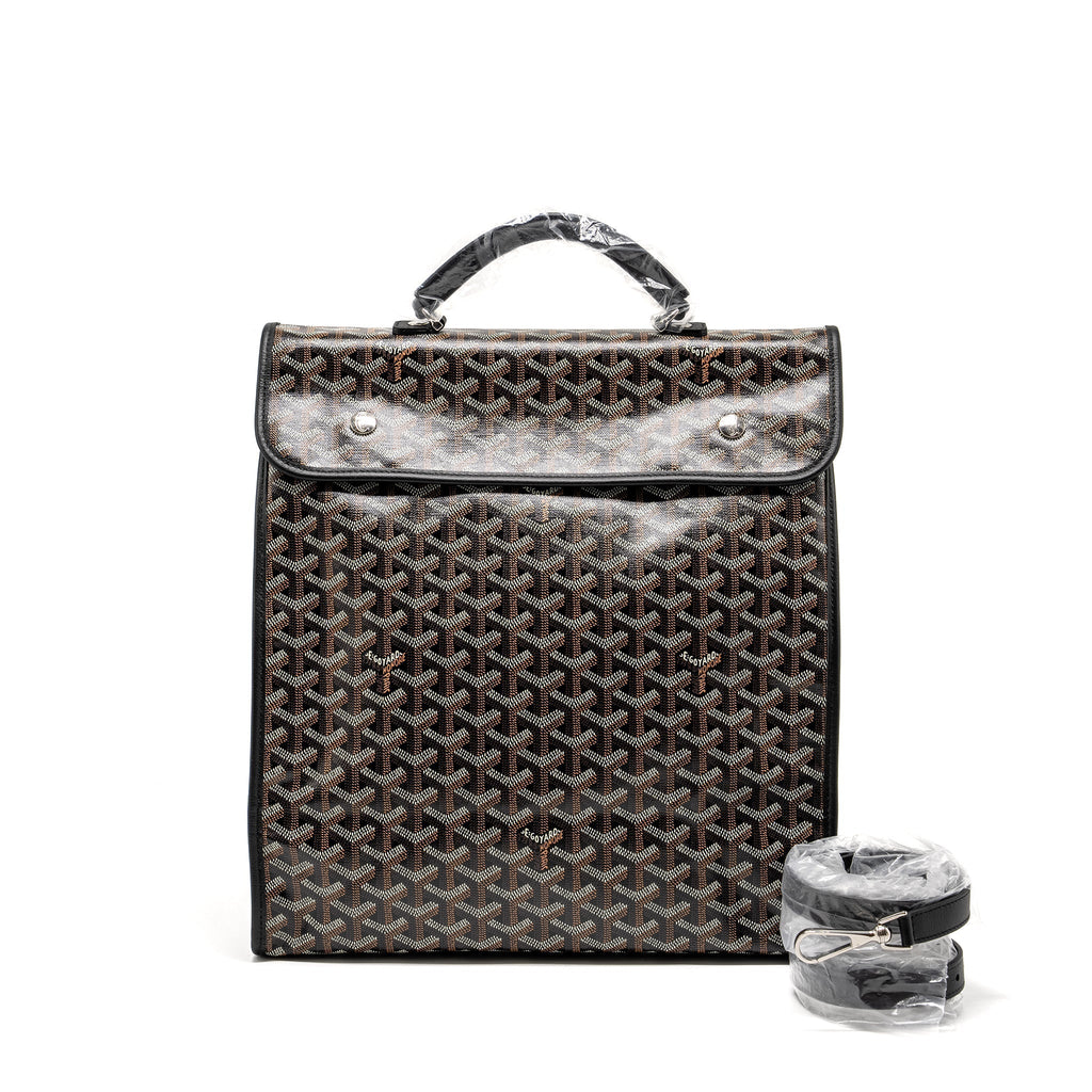 SAINT LEGER BACKPACK GOYARDLINE CANVAS BLACK SHW