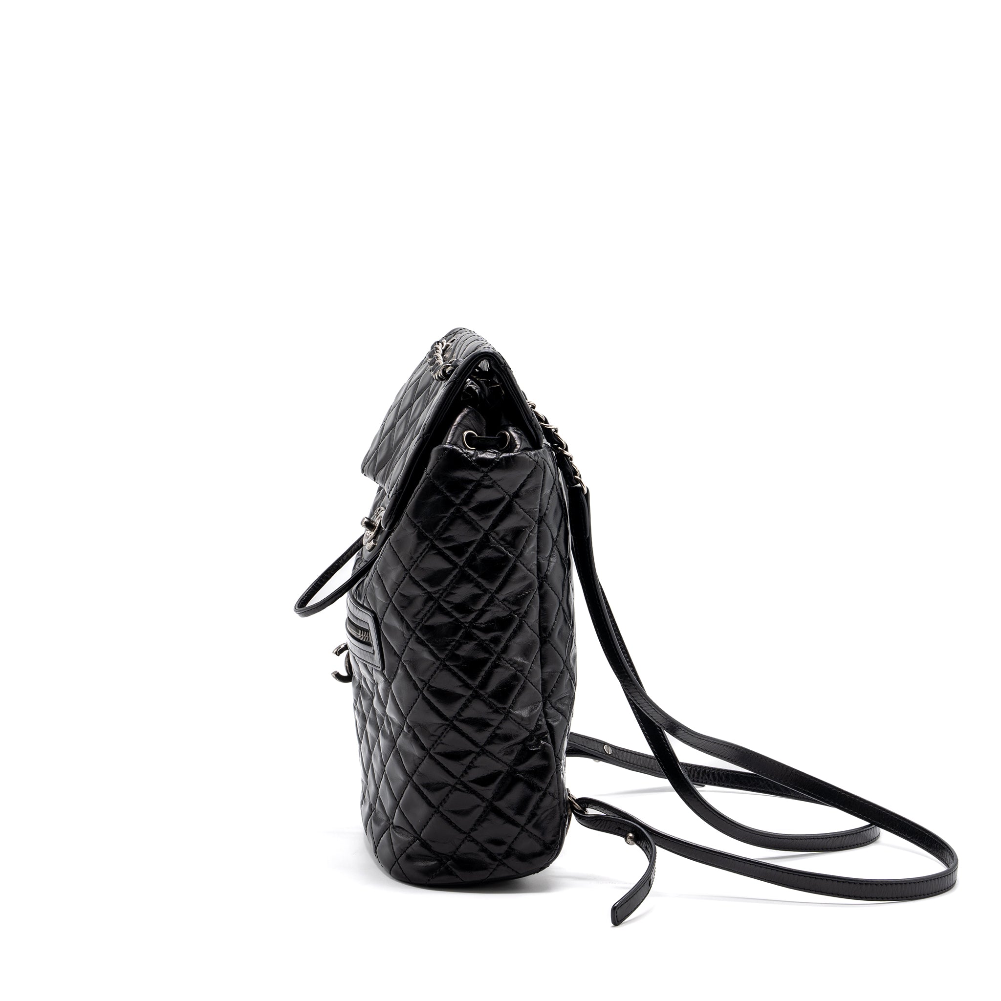 LARGE QUILTED MOUNTAIN  BACKPACK CALFSKIN BLACK SHW
