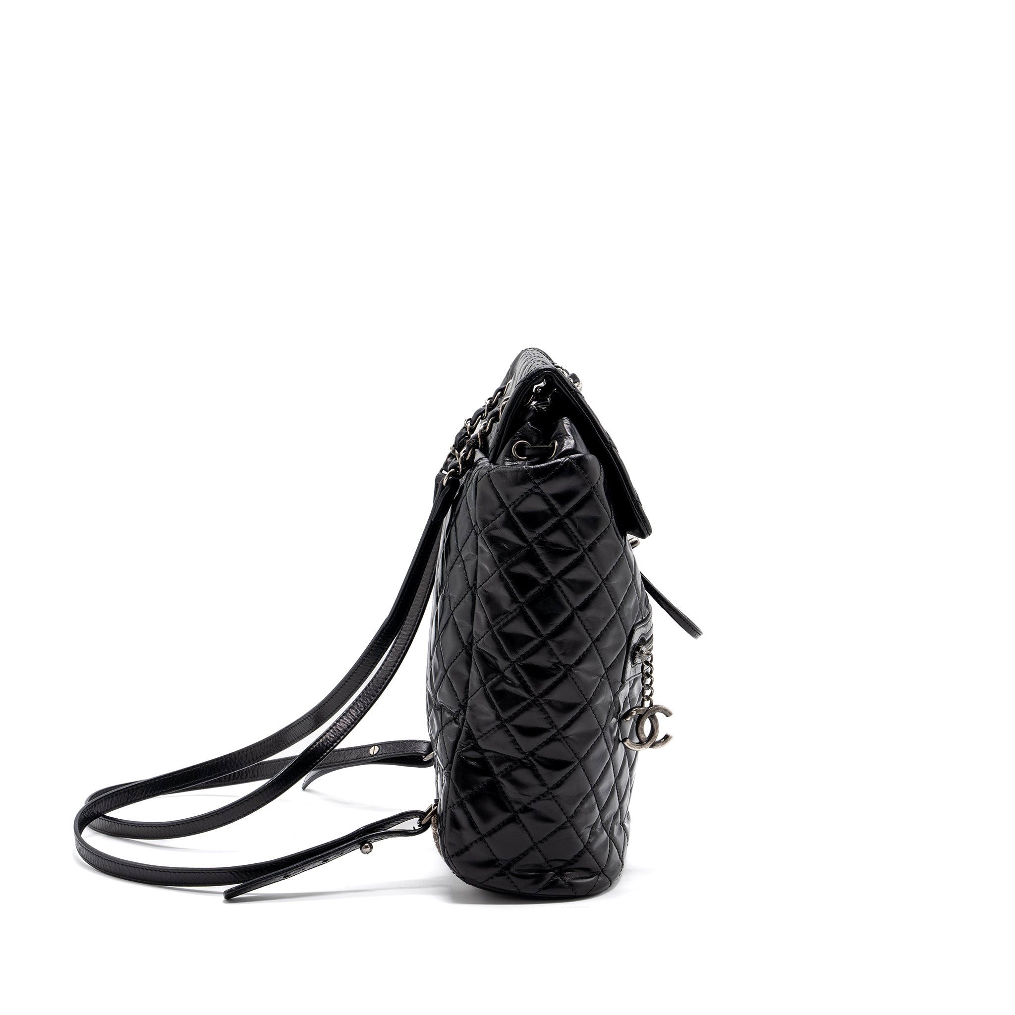 LARGE QUILTED MOUNTAIN  BACKPACK CALFSKIN BLACK SHW