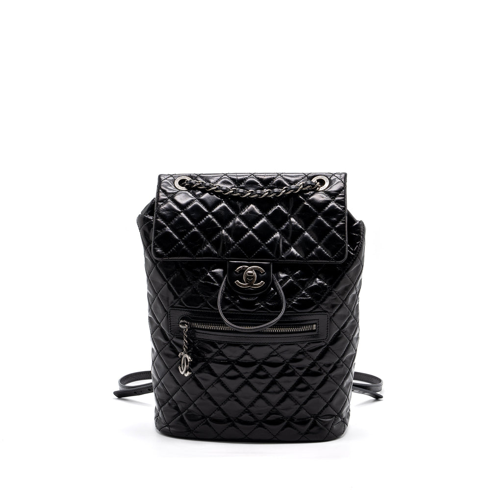 LARGE QUILTED MOUNTAIN  BACKPACK CALFSKIN BLACK SHW