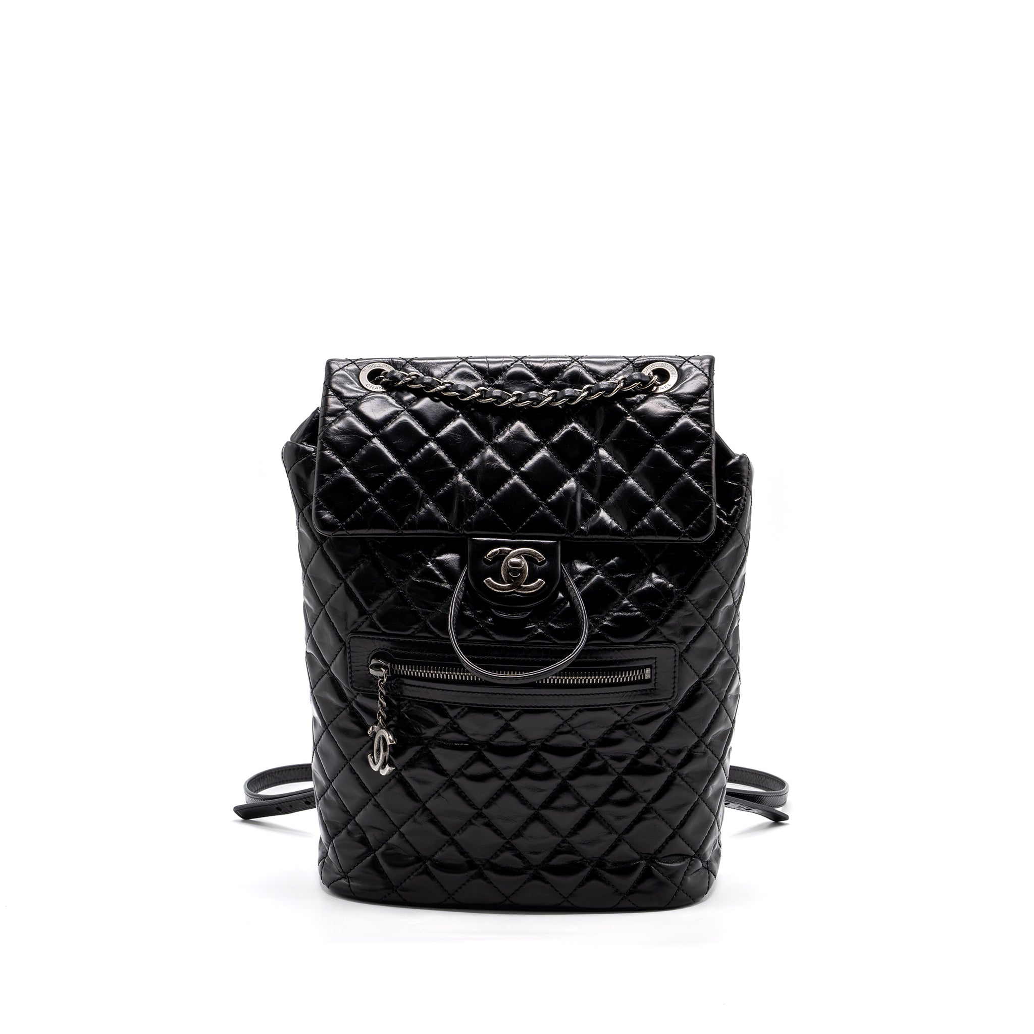 LARGE QUILTED MOUNTAIN  BACKPACK CALFSKIN BLACK SHW