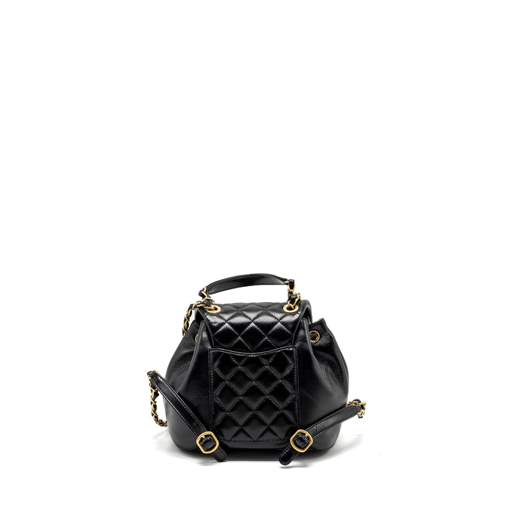 23K MINI BACKPACK LAMBSKIN BLACK GHW (MICROCHIP)