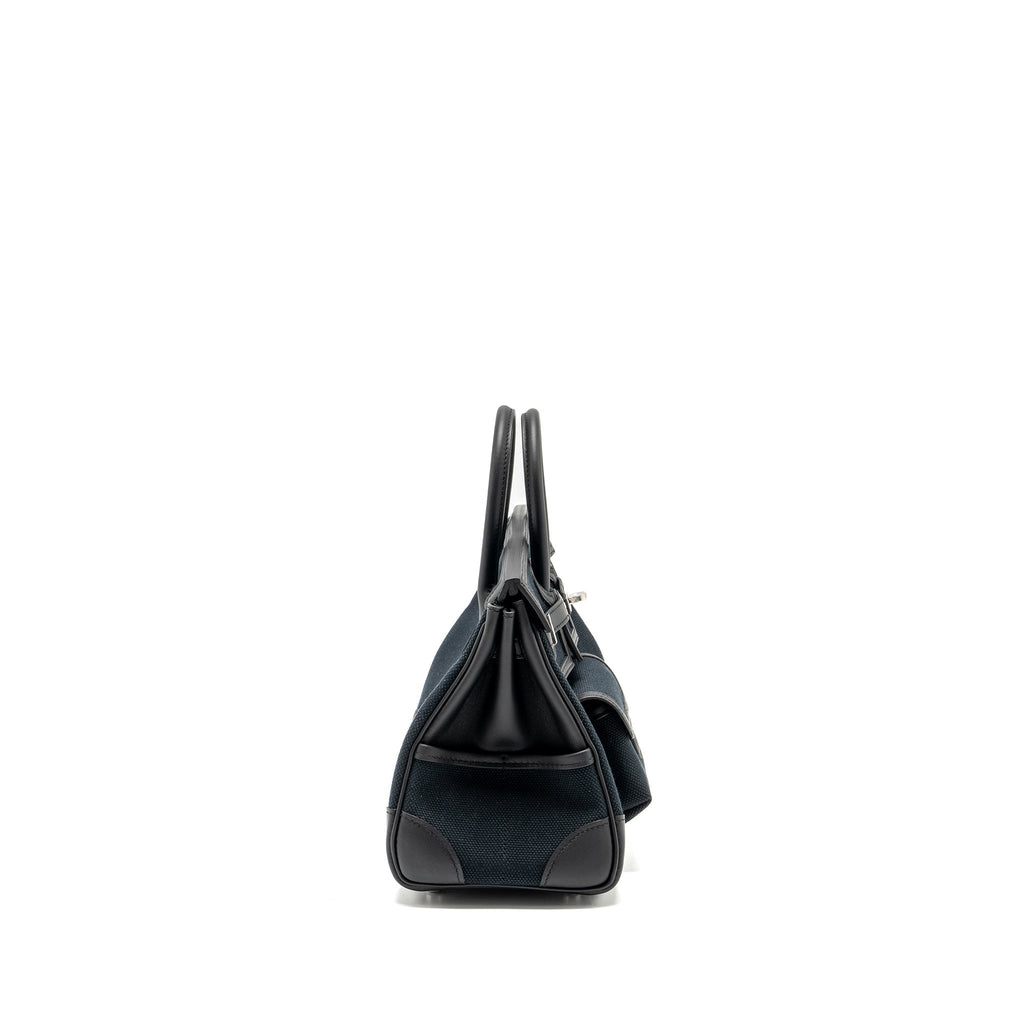 HERMES BIRKIN 25 CARGO TOILE GEOLAND/SWIFT BLACK SHW