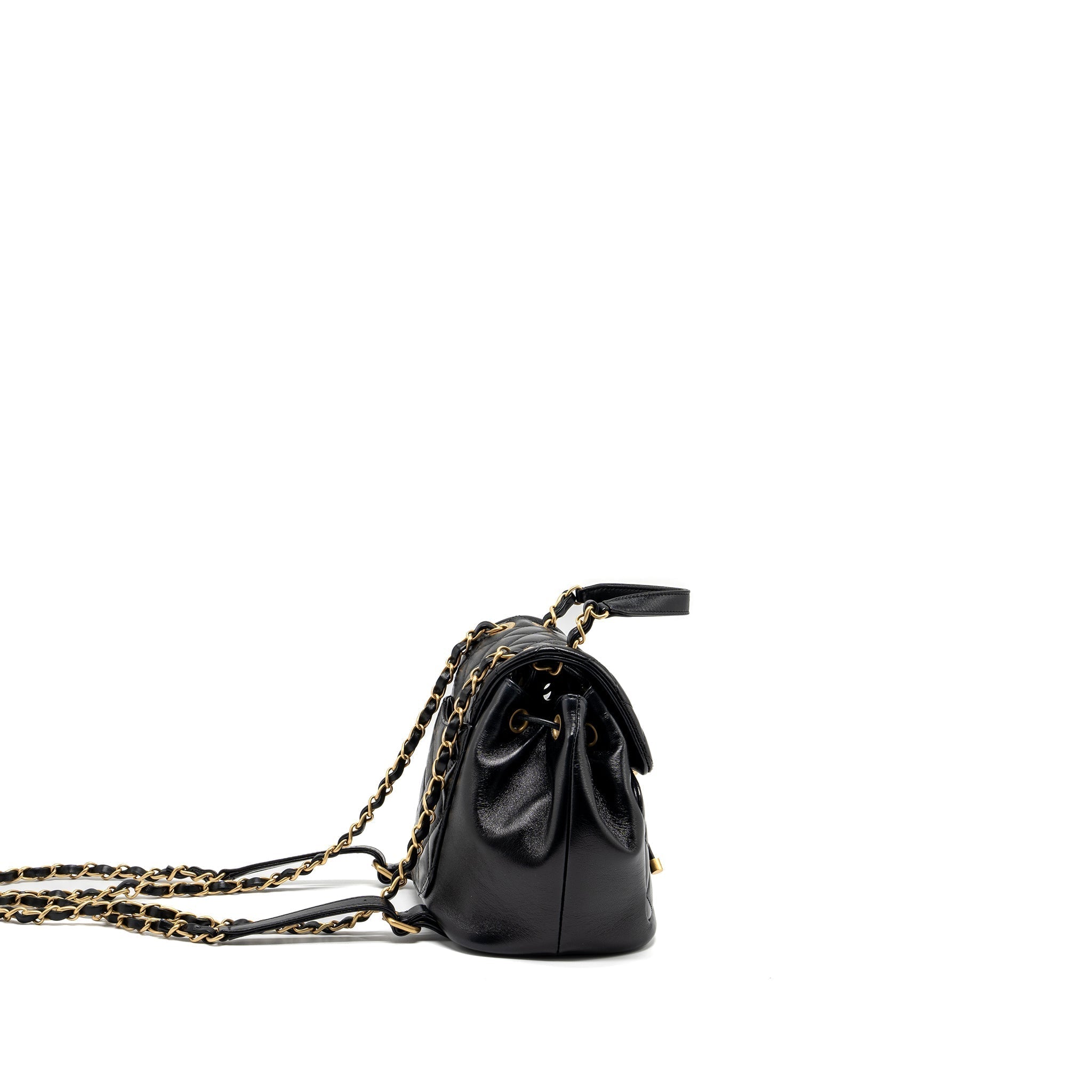 23K MINI BACKPACK LAMBSKIN BLACK GHW (MICROCHIP)