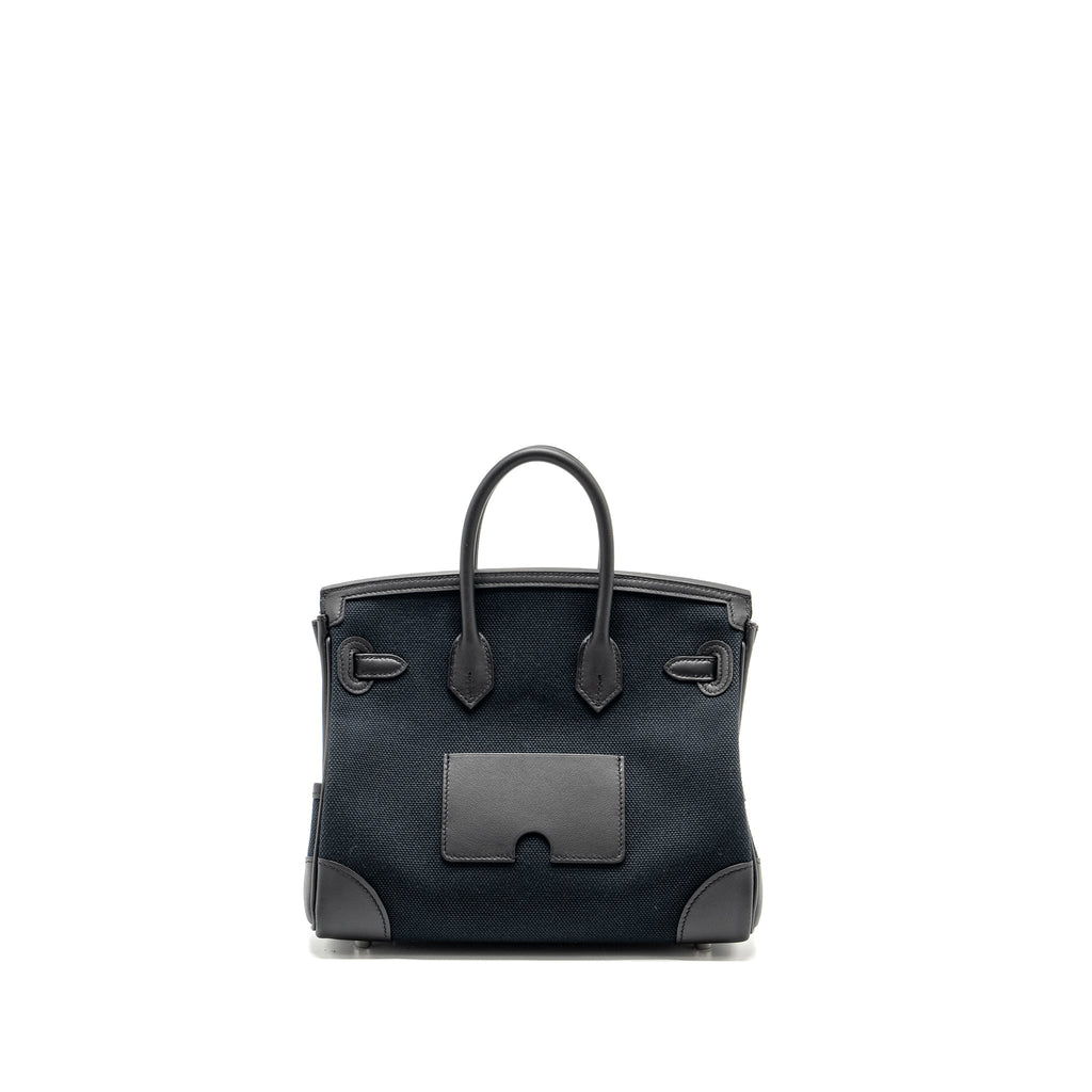 HERMES BIRKIN 25 CARGO TOILE GEOLAND/SWIFT BLACK SHW