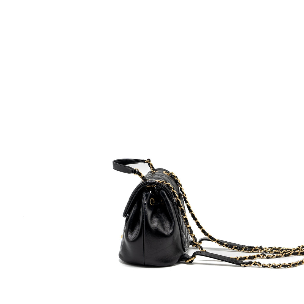 23K MINI BACKPACK LAMBSKIN BLACK GHW (MICROCHIP)
