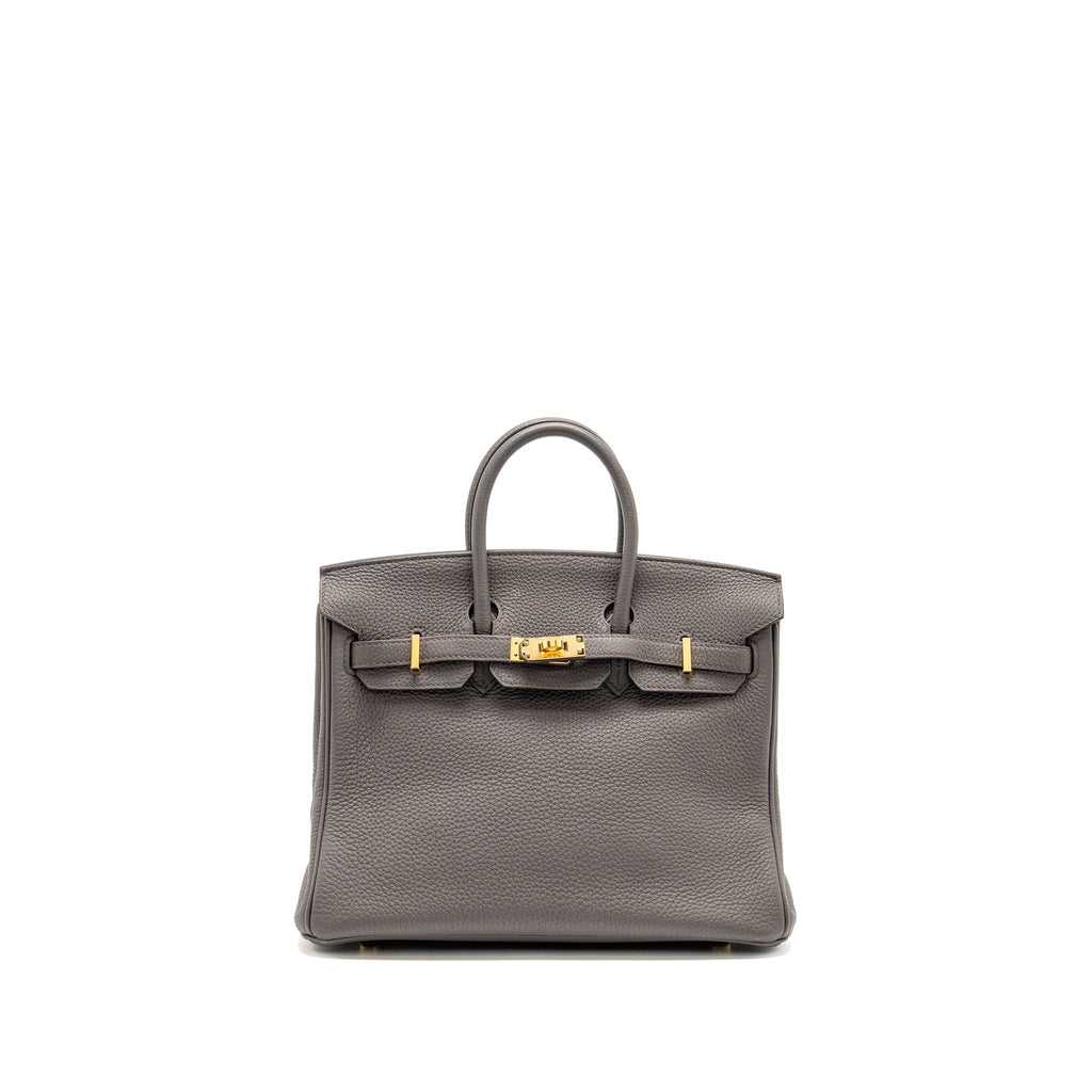 HERMES BIRKIN 25 TOGO GRIS ETAIN GHW