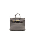HERMES BIRKIN 25 TOGO GRIS ETAIN GHW