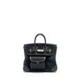 HERMES BIRKIN 25 CARGO TOILE GEOLAND/SWIFT BLACK SHW