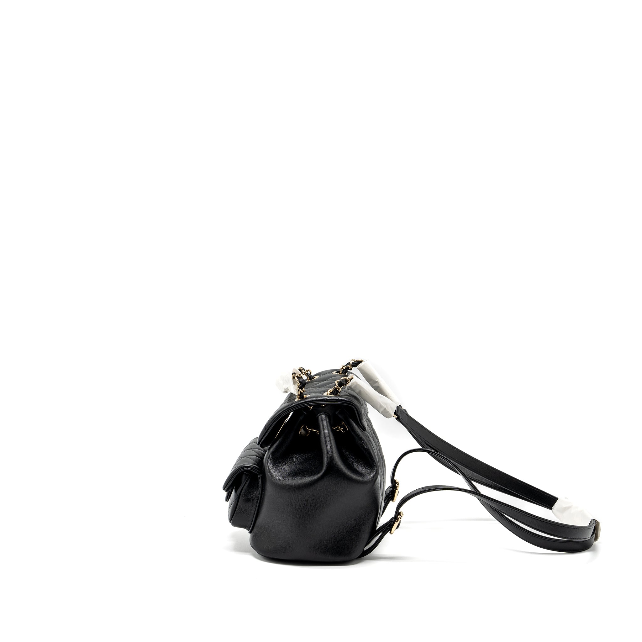 24P MINI DUMA BACKPACK CALFSKIN BLACK LGHW (MICROCHIP)