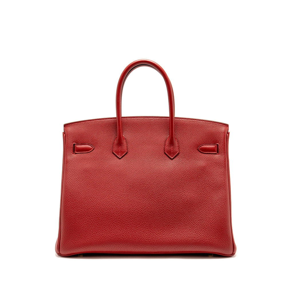 HERMES BIRKIN 35 TOGO ROUGE VIF GHW