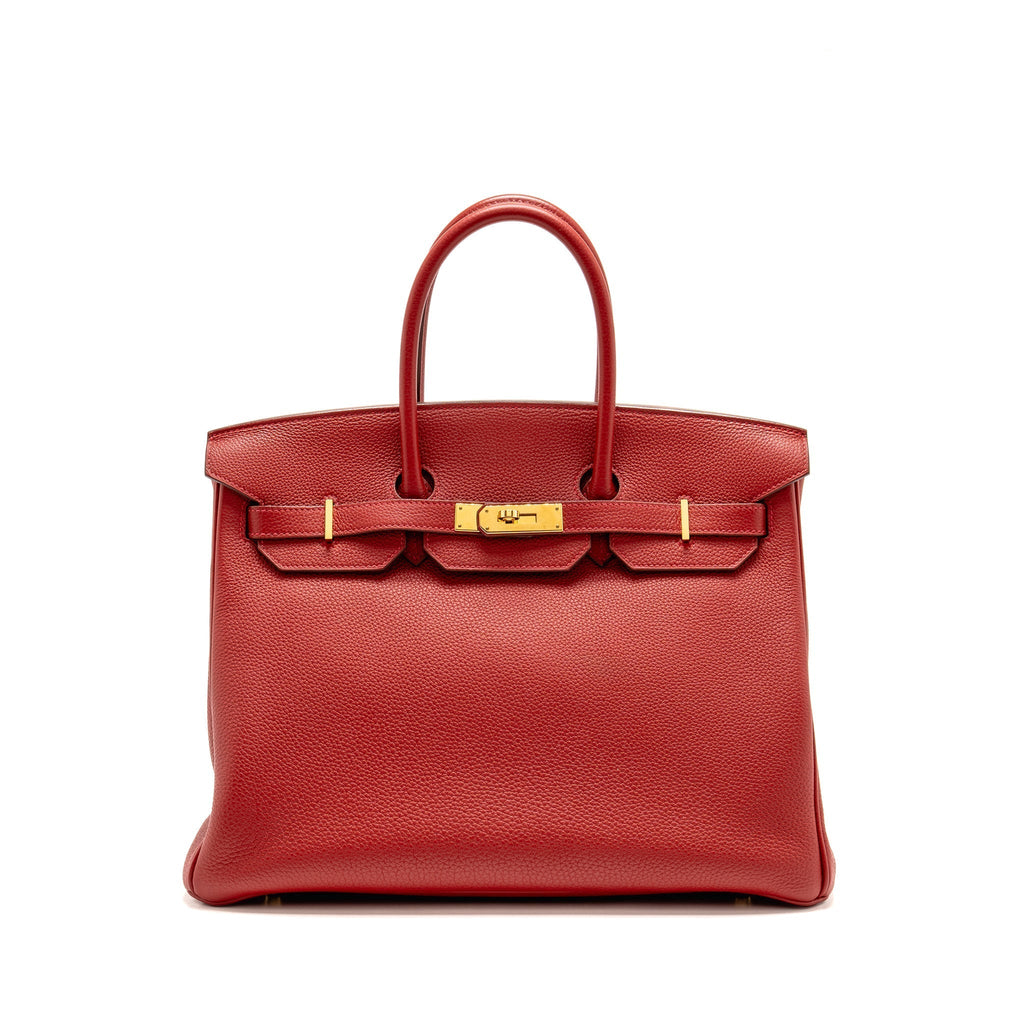 HERMES BIRKIN 35 TOGO ROUGE VIF GHW