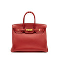 HERMES BIRKIN 35 TOGO ROUGE VIF GHW