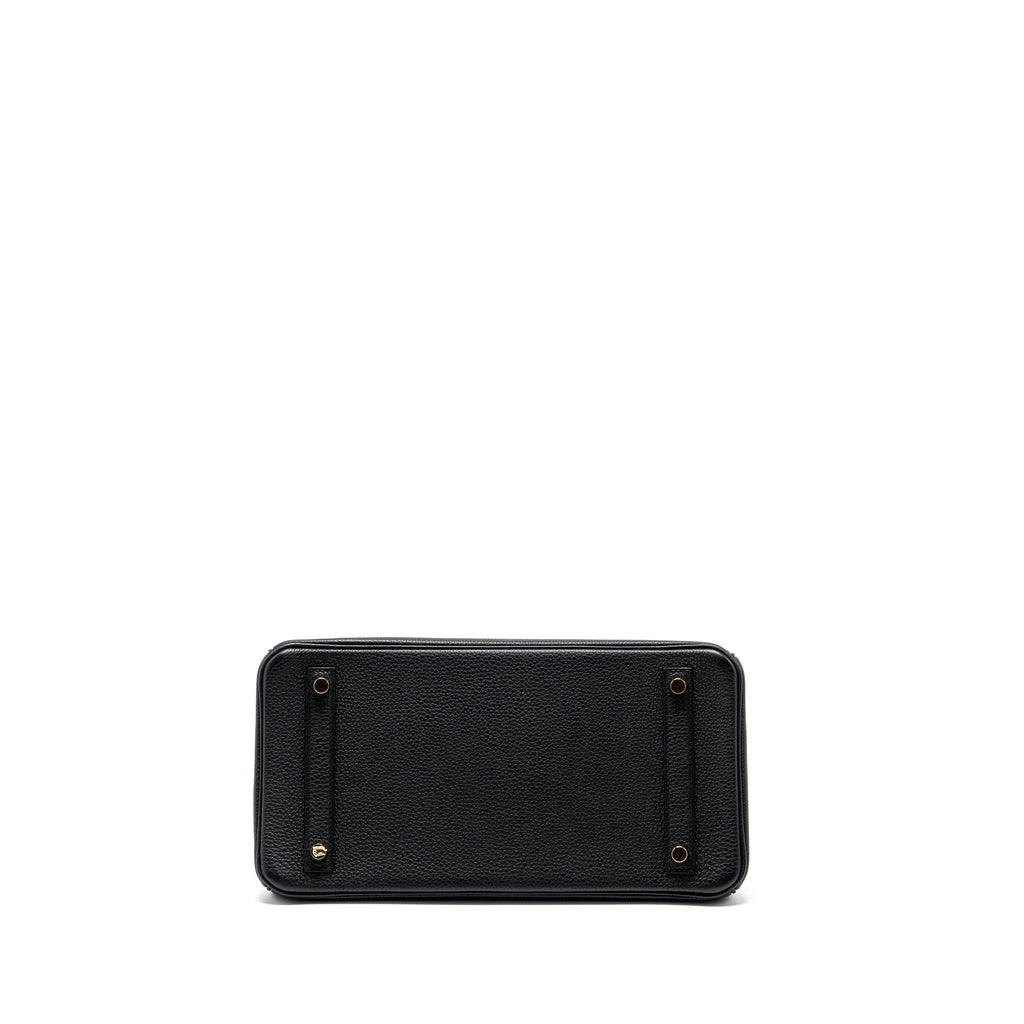 HERMES BIRKIN 30 ALLIGATOR MAT TOUCH TOGO BLACK GHW