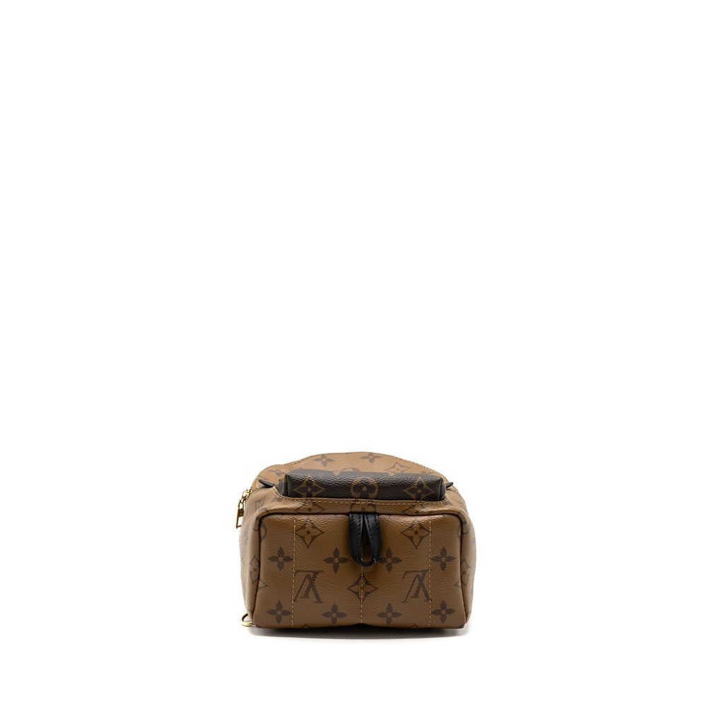 MINI PALM SPRING BACKPACK REVERSE MONOGRAM CANVAS GHW