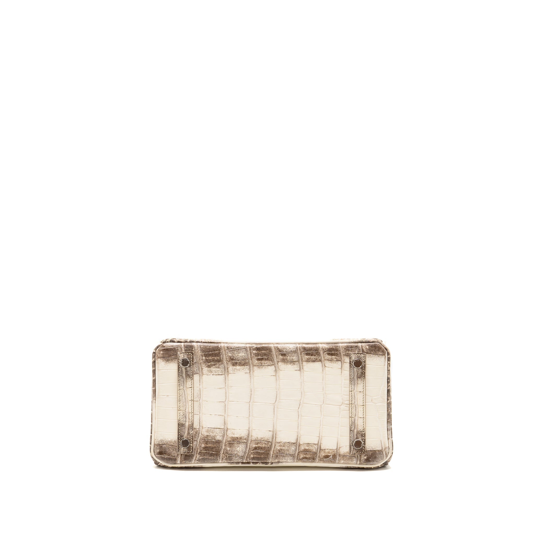 HERMES BIRKIN 25 CROCODILE NILOTICUS HIMALAYA 01 BLANC SHW