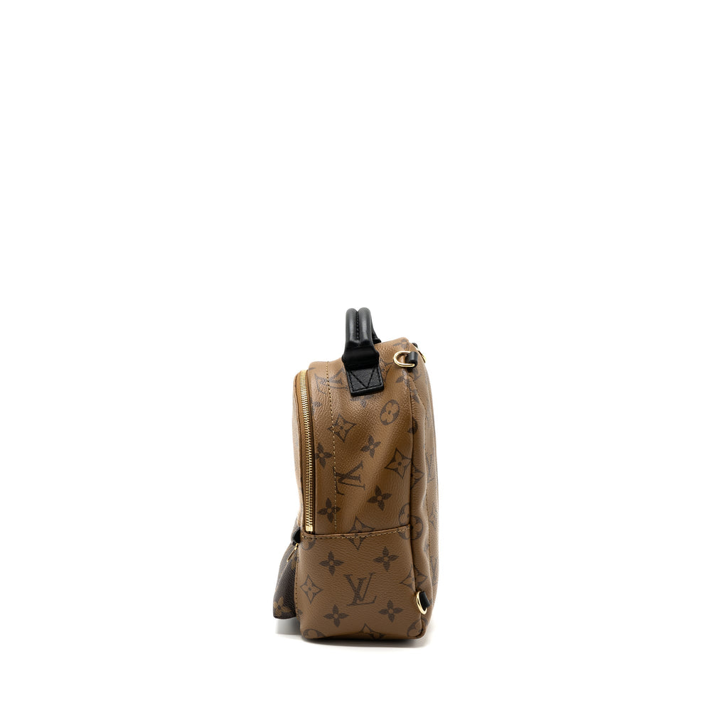 MINI PALM SPRING BACKPACK REVERSE MONOGRAM CANVAS GHW