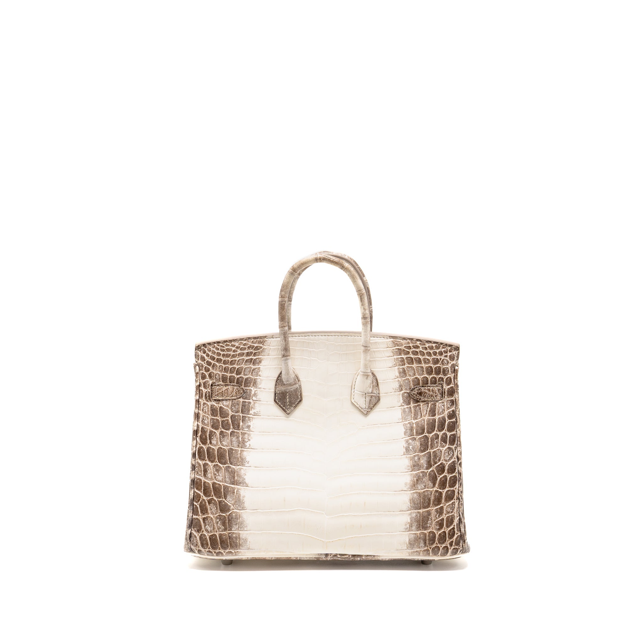 HERMES BIRKIN 25 CROCODILE NILOTICUS HIMALAYA 01 BLANC SHW