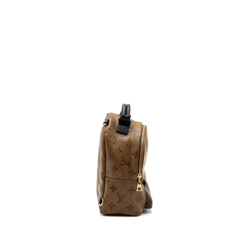 MINI PALM SPRING BACKPACK REVERSE MONOGRAM CANVAS GHW