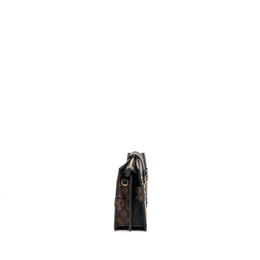 TRUNK CLUTCH MONOGRAM REVERSE CANVAS GHW
