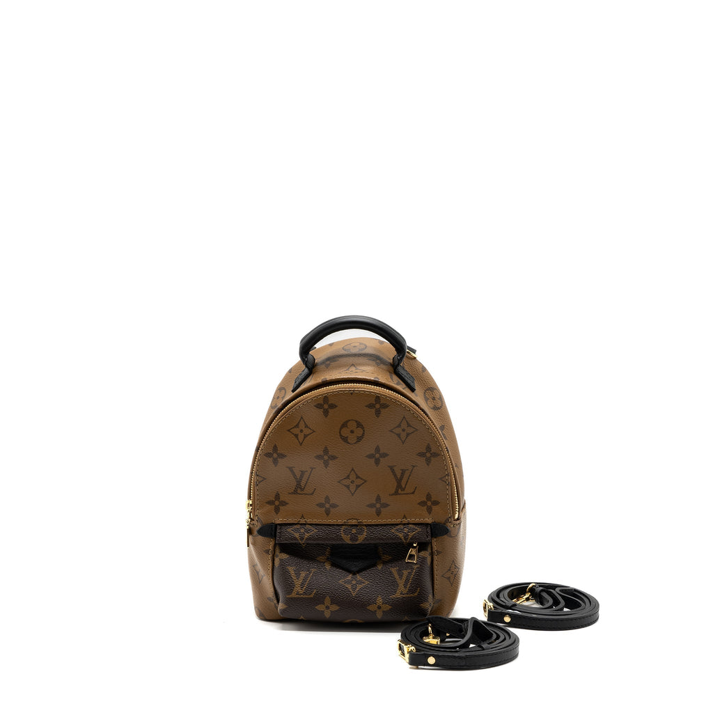 MINI PALM SPRING BACKPACK REVERSE MONOGRAM CANVAS GHW