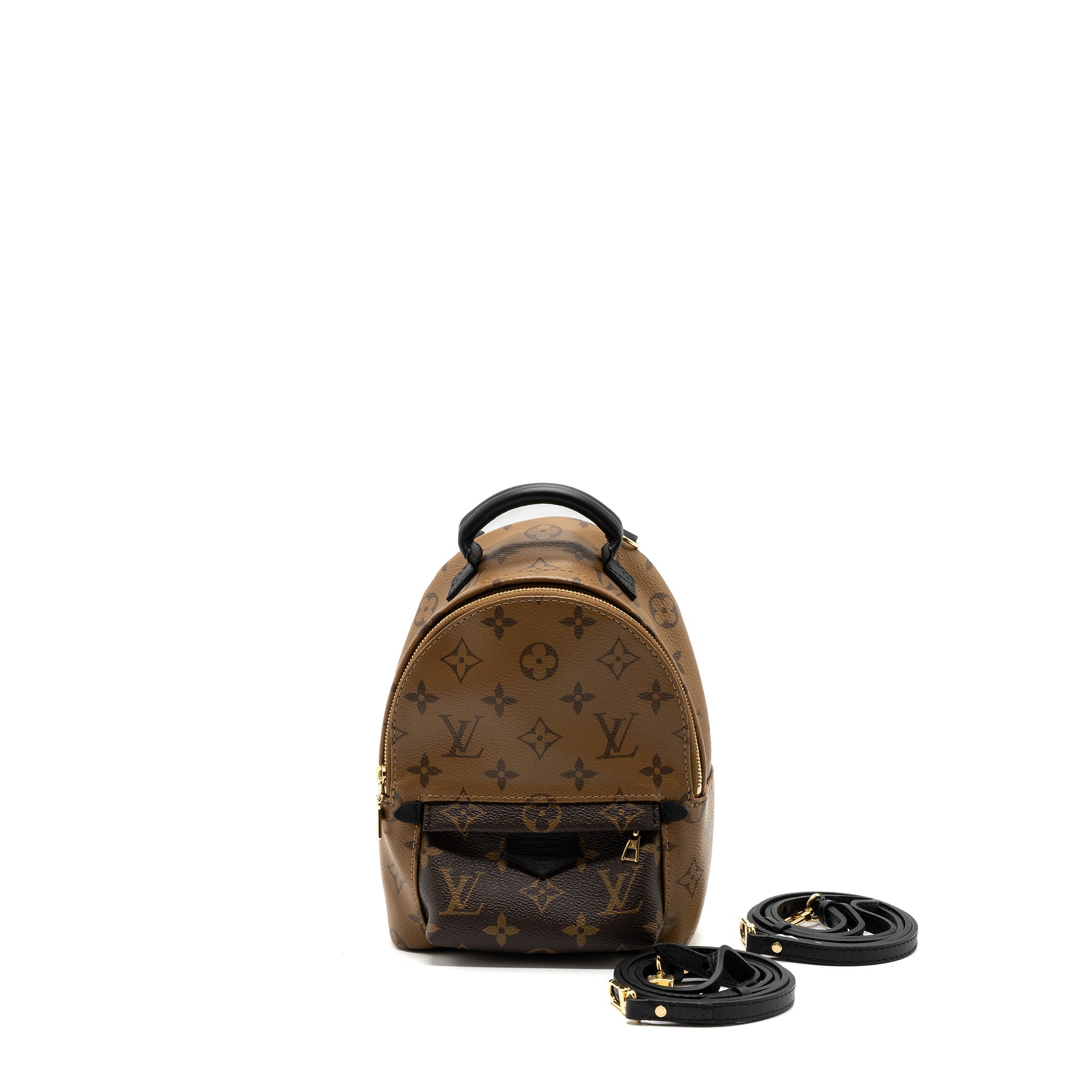 MINI PALM SPRING BACKPACK REVERSE MONOGRAM CANVAS GHW