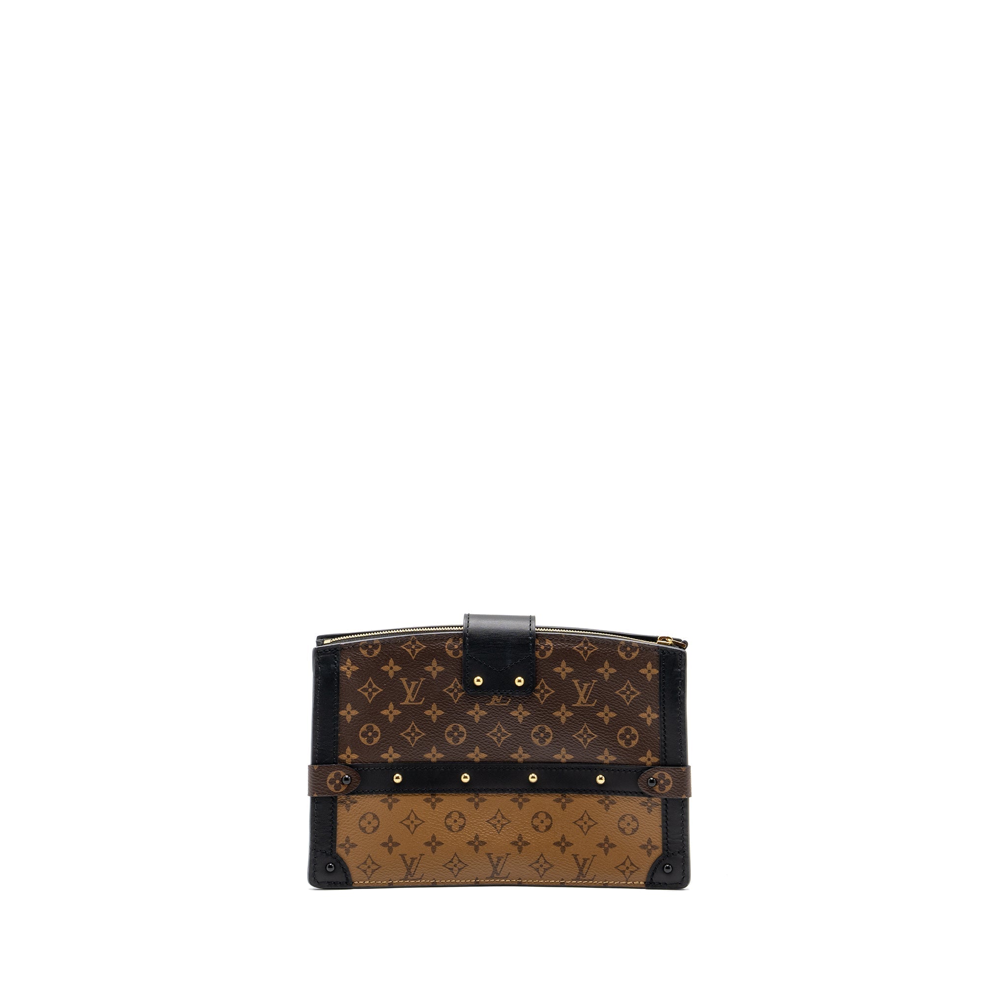 TRUNK CLUTCH MONOGRAM REVERSE CANVAS GHW