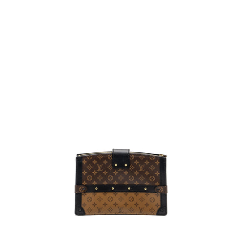 TRUNK CLUTCH MONOGRAM REVERSE CANVAS GHW
