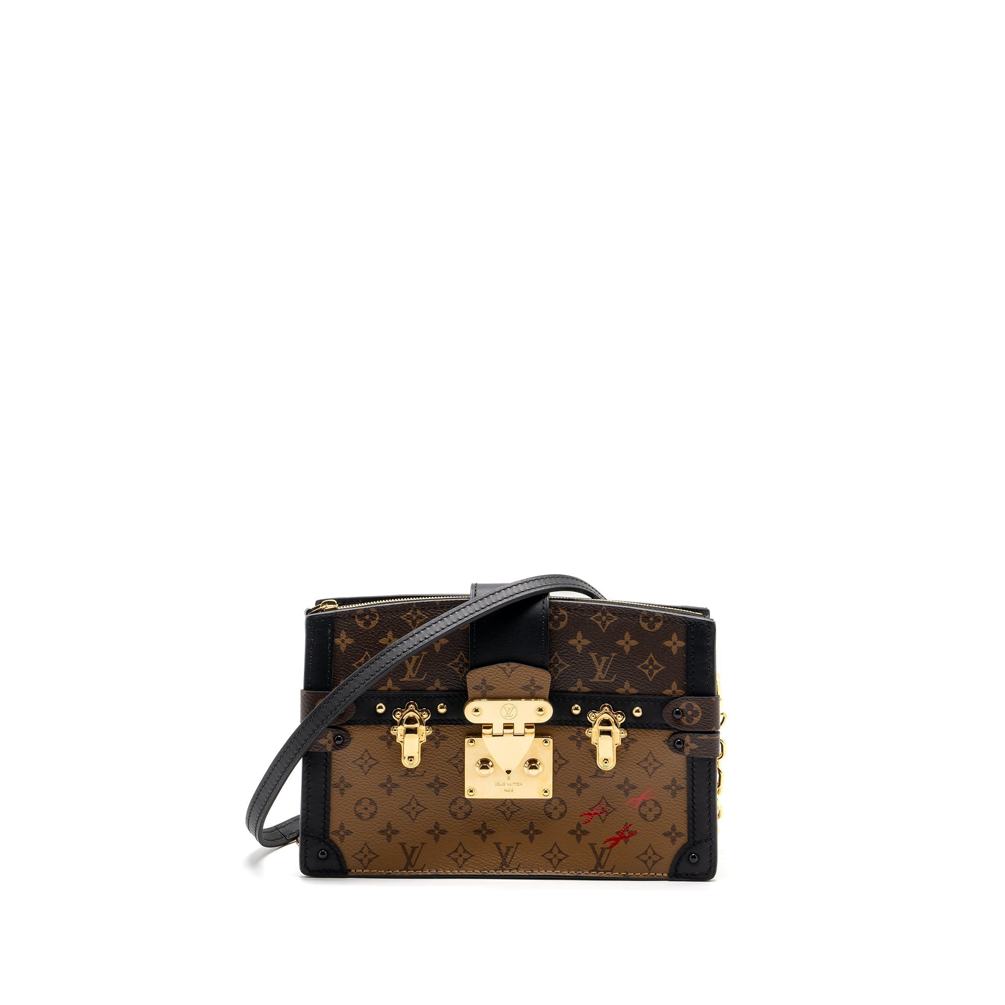 TRUNK CLUTCH MONOGRAM REVERSE CANVAS GHW