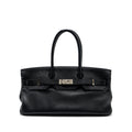 HERMES SHOULDER BIRKIN CLEMENCE BLACK SHW