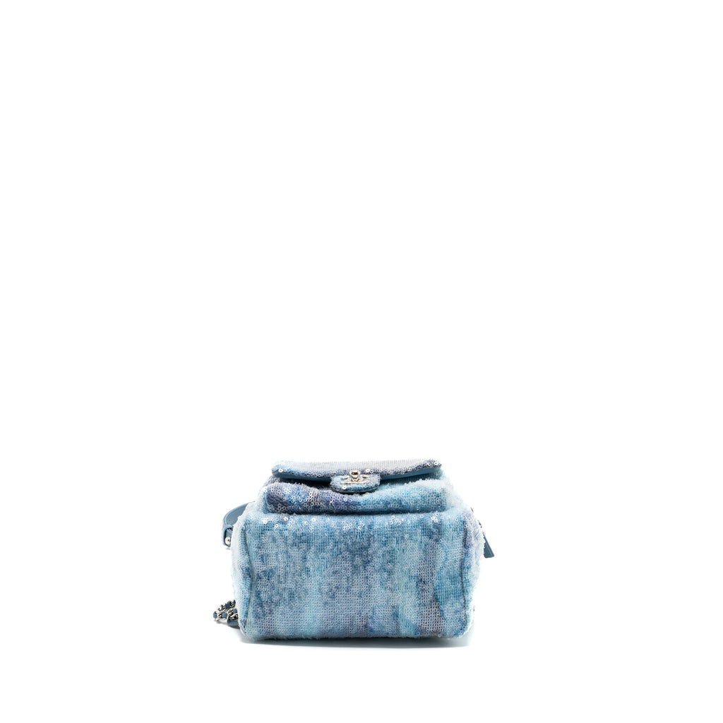 MINI BACKPACK SEQUINS MULTICOLOUR BLUE SHW