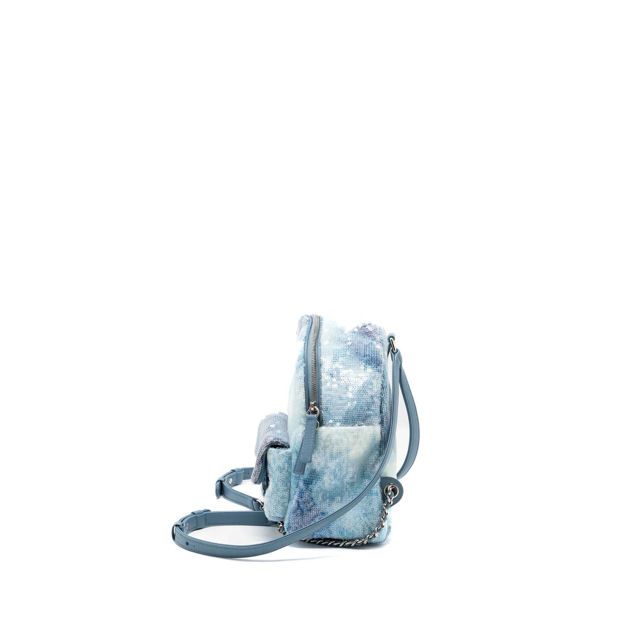 MINI BACKPACK SEQUINS MULTICOLOUR BLUE SHW