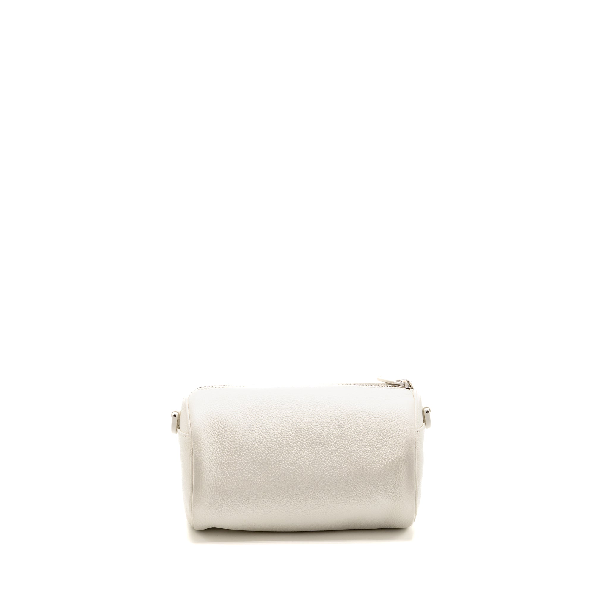 HOMME X DANIEL ARSHAM ROLLER MESSAGER BAG GRAINED CALFSKIN WHITE SHW