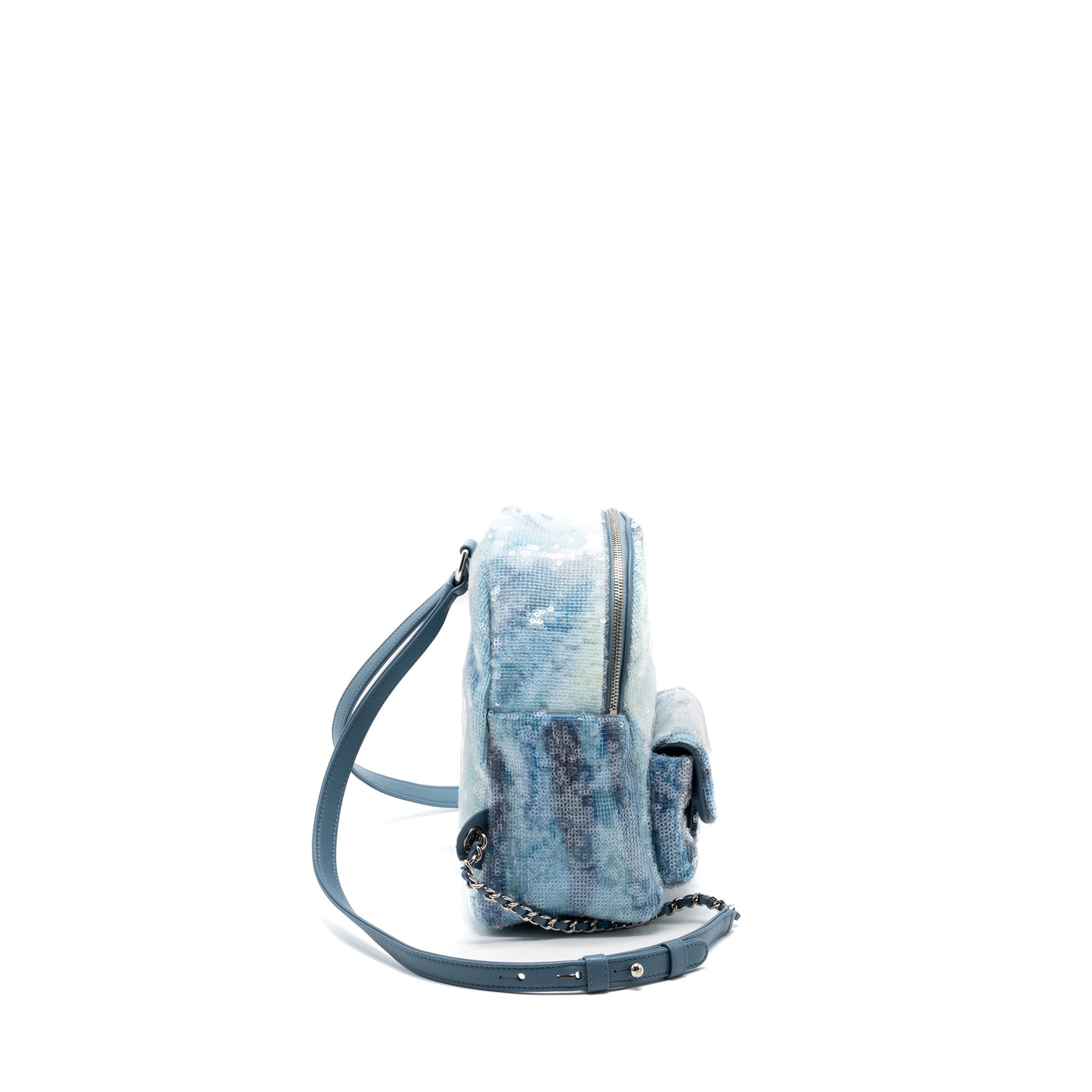 MINI BACKPACK SEQUINS MULTICOLOUR BLUE SHW