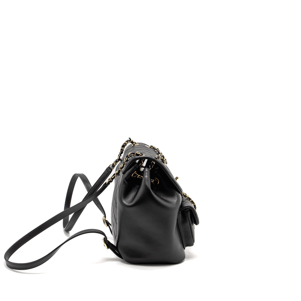 23C LARGE DUMA BACKPACK CALFSKIN BLACK LGHW (MICROCHIP)