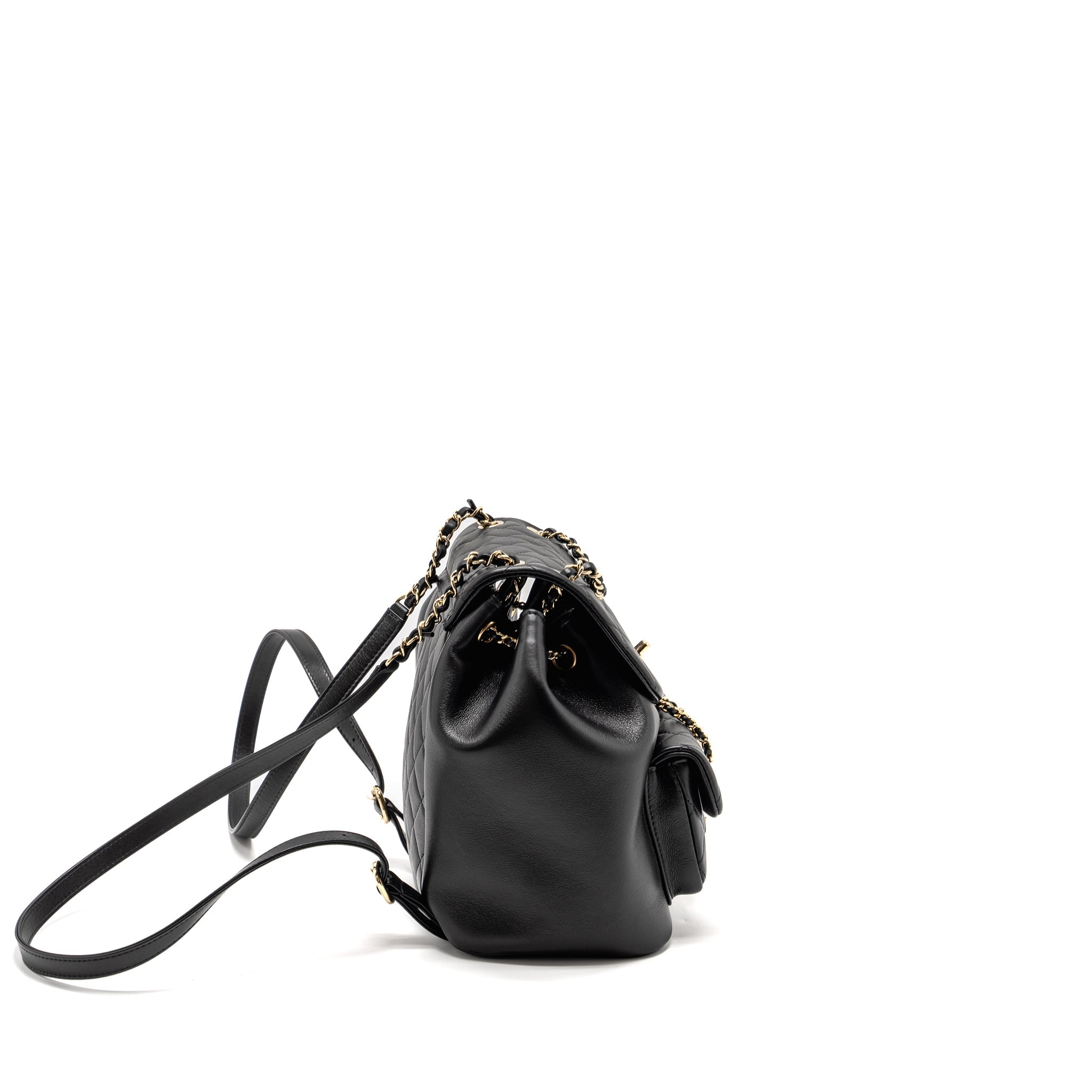 23C LARGE DUMA BACKPACK CALFSKIN BLACK LGHW (MICROCHIP)