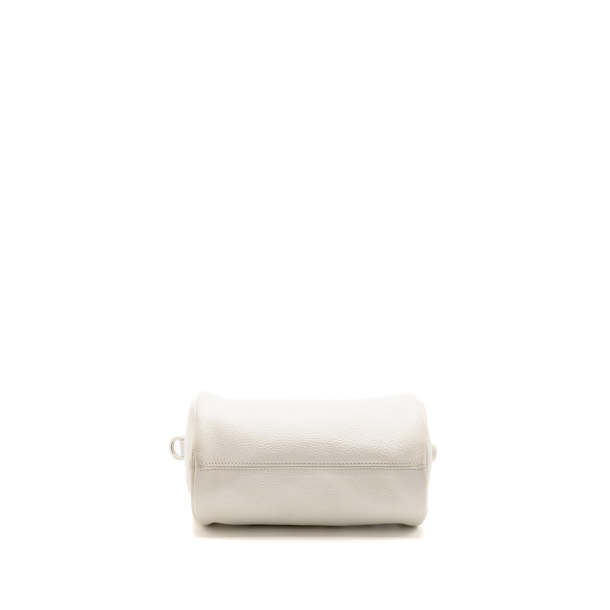 HOMME X DANIEL ARSHAM ROLLER MESSAGER BAG GRAINED CALFSKIN WHITE SHW