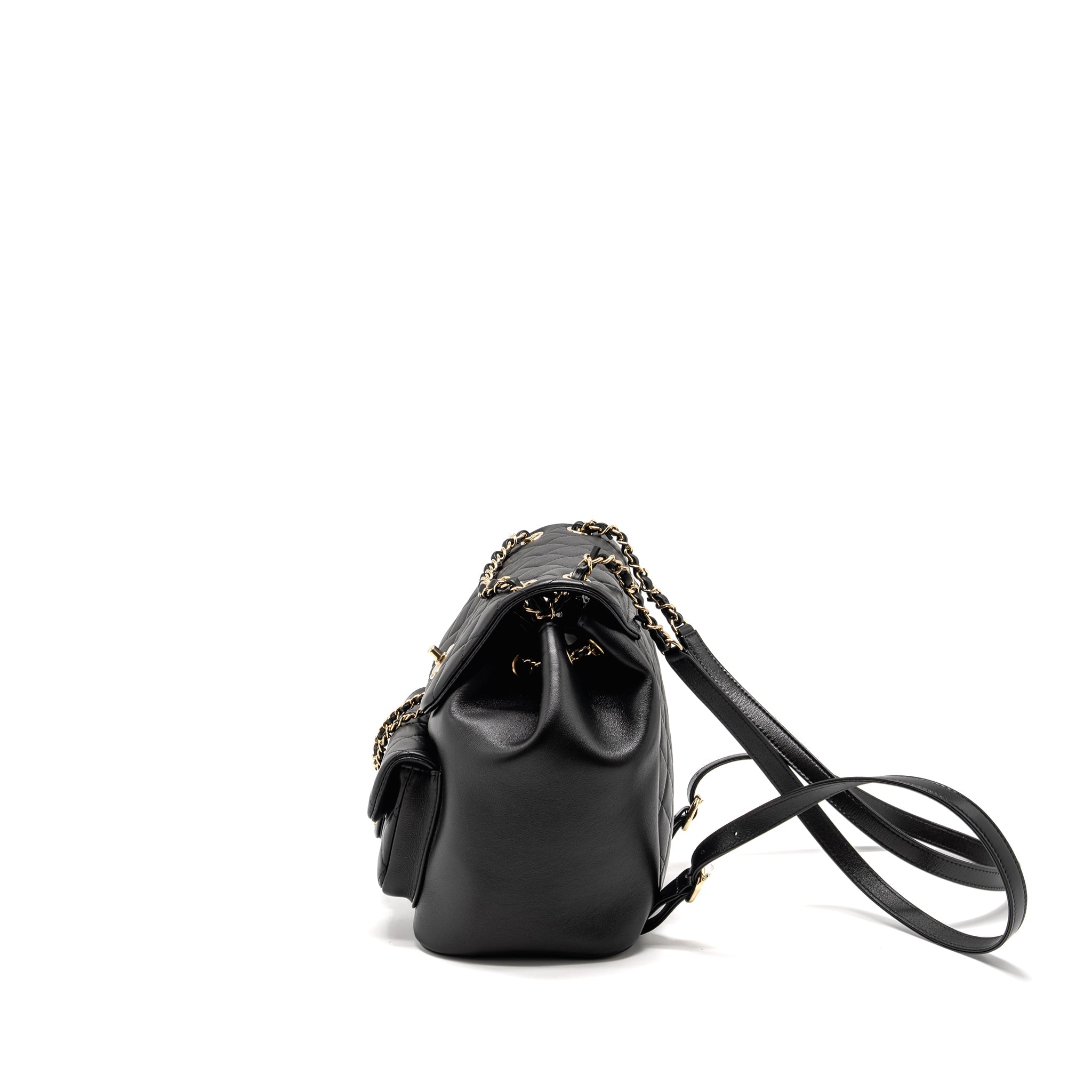 23C LARGE DUMA BACKPACK CALFSKIN BLACK LGHW (MICROCHIP)