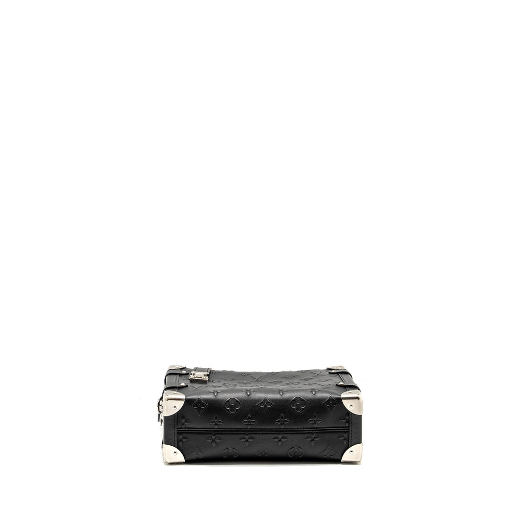 SIDE TRUNK MONOGRAM DEBOSSED CALFSKIN BLACK SHW