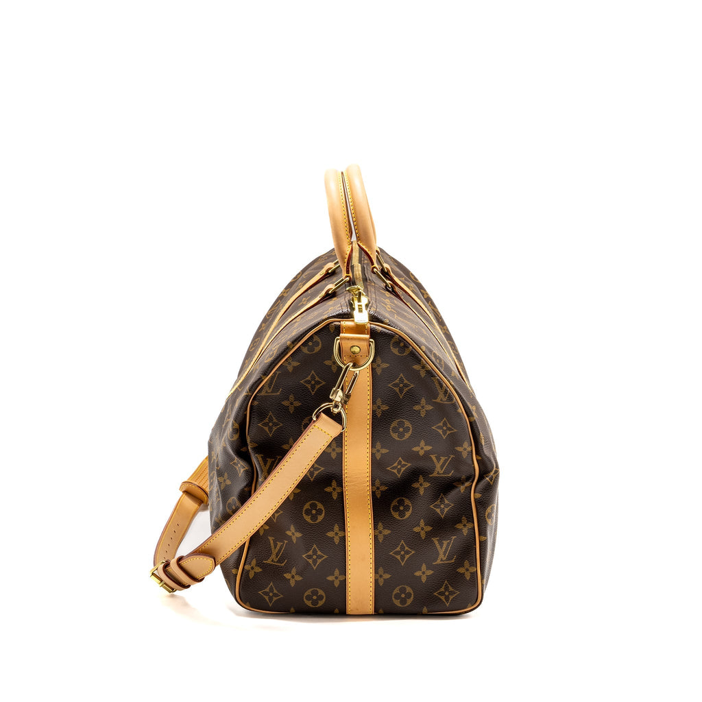 KEEPALL 50 BANDOULIRE MONOGRAM CANVAS GHW