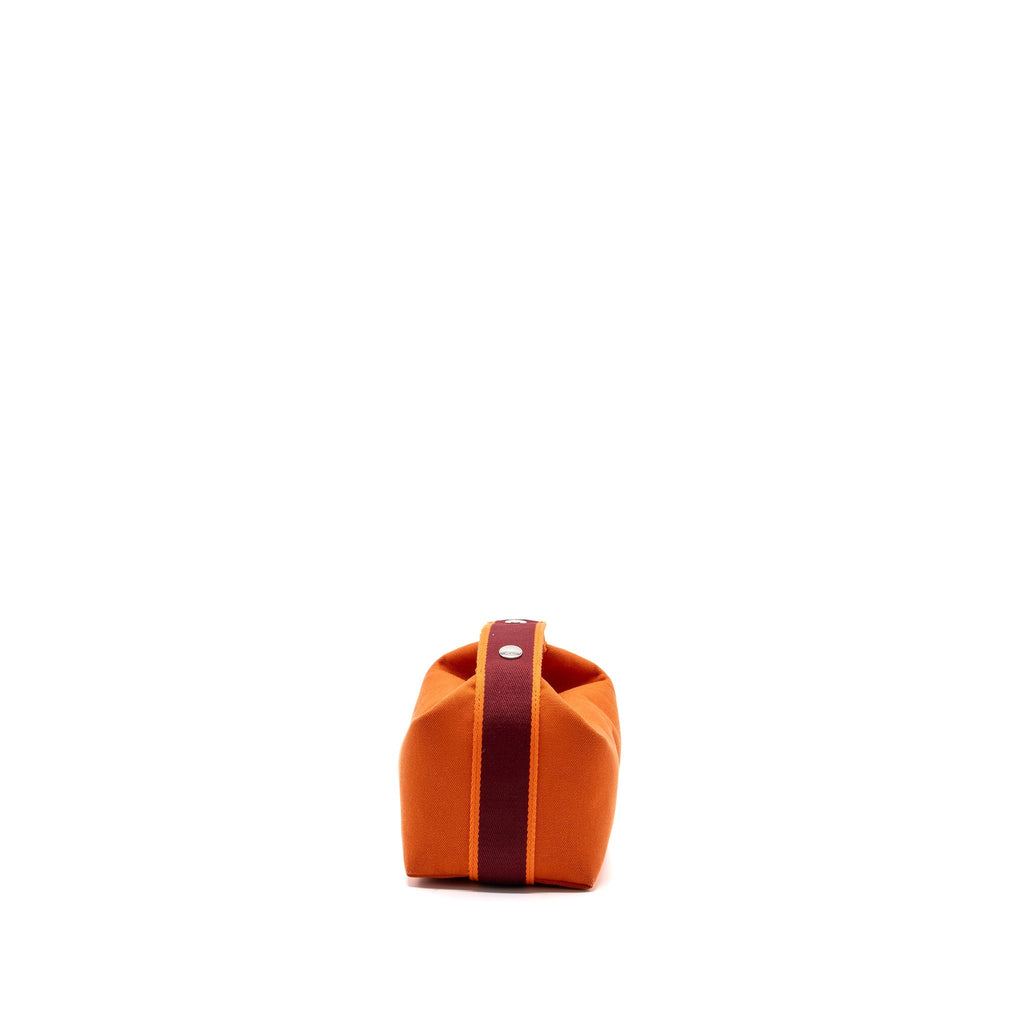 TROUSSE DE TOILETTE BRIDE A BRAC PM TRAVEL POUCH CANVAS ORANGE FEU SHW